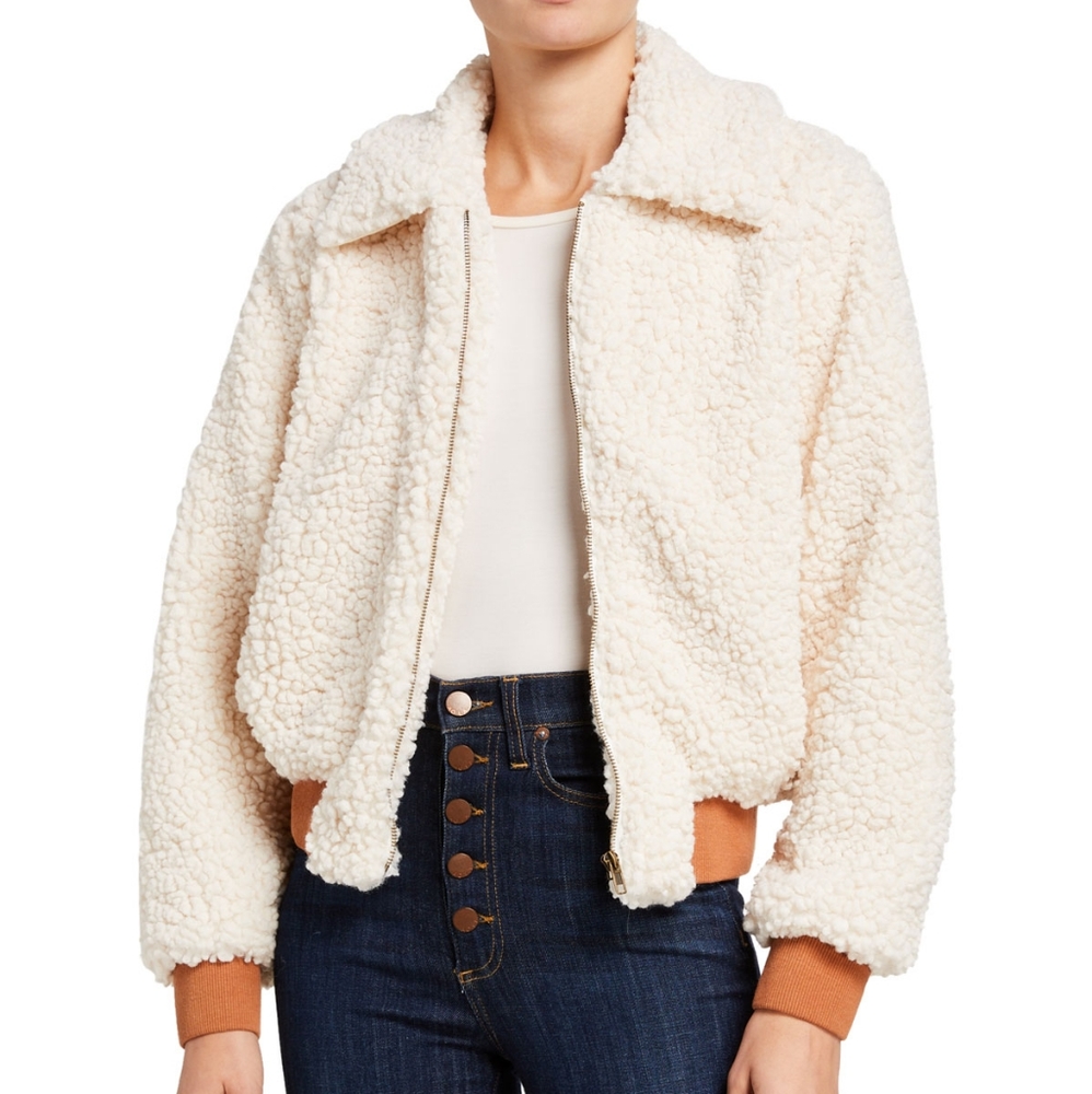 🌺 Hailey Sherpa Faux Fur Jacket NWT